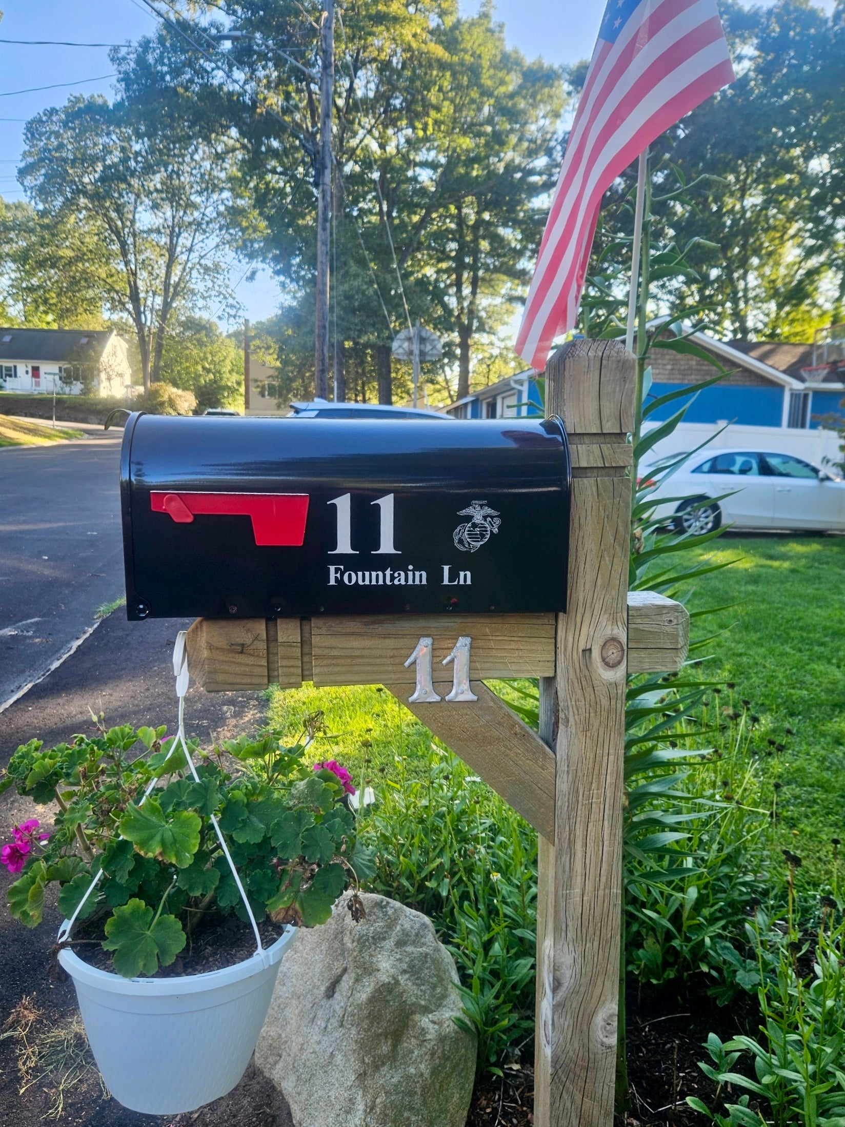 Personalized Mailbox - Your Client's New Address Laser Engraved