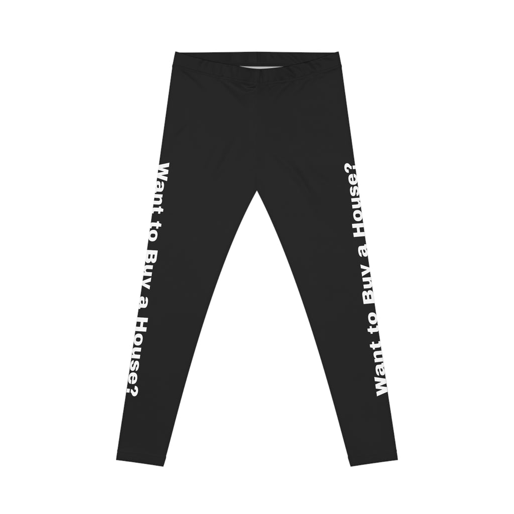 Women’s Realtor Leggings – “Want to Buy a House?”