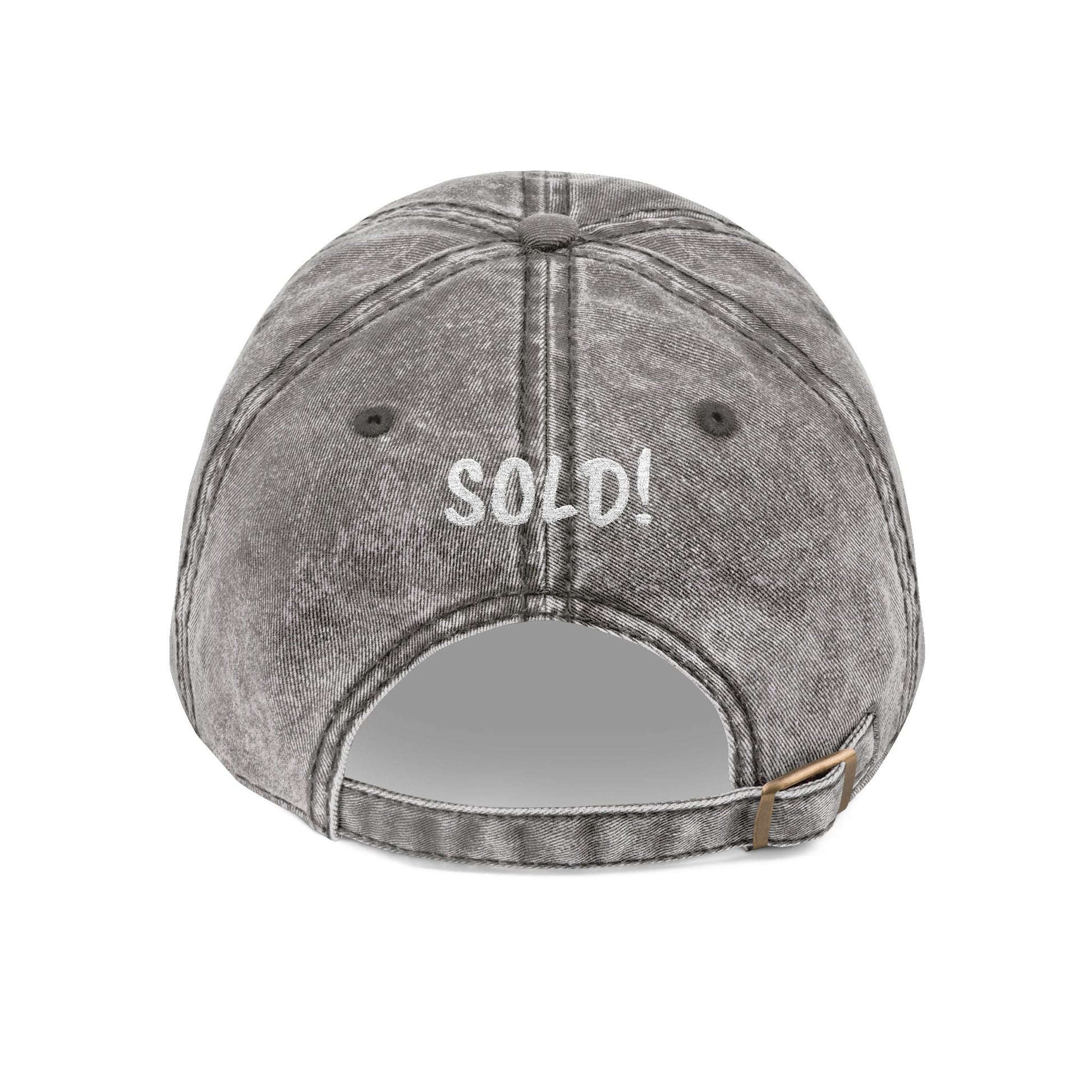 Curb Appeal Crew Realtor Hat – Embroidered Baseball Cap with “SOLD!” Back Detail