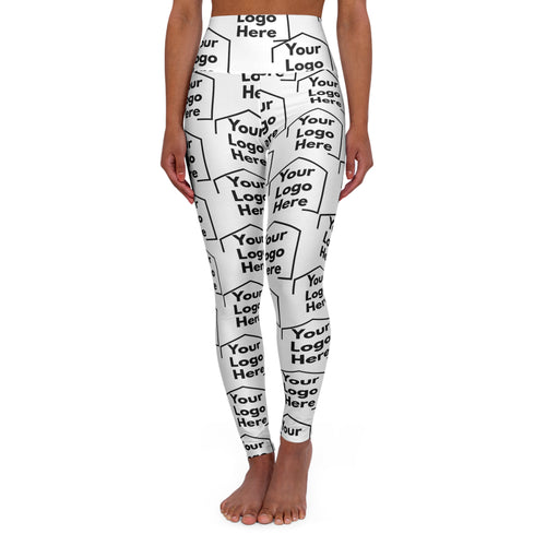 Realtor Merch: Custom Logo Leggings-Bold All-Over Branding for Agents