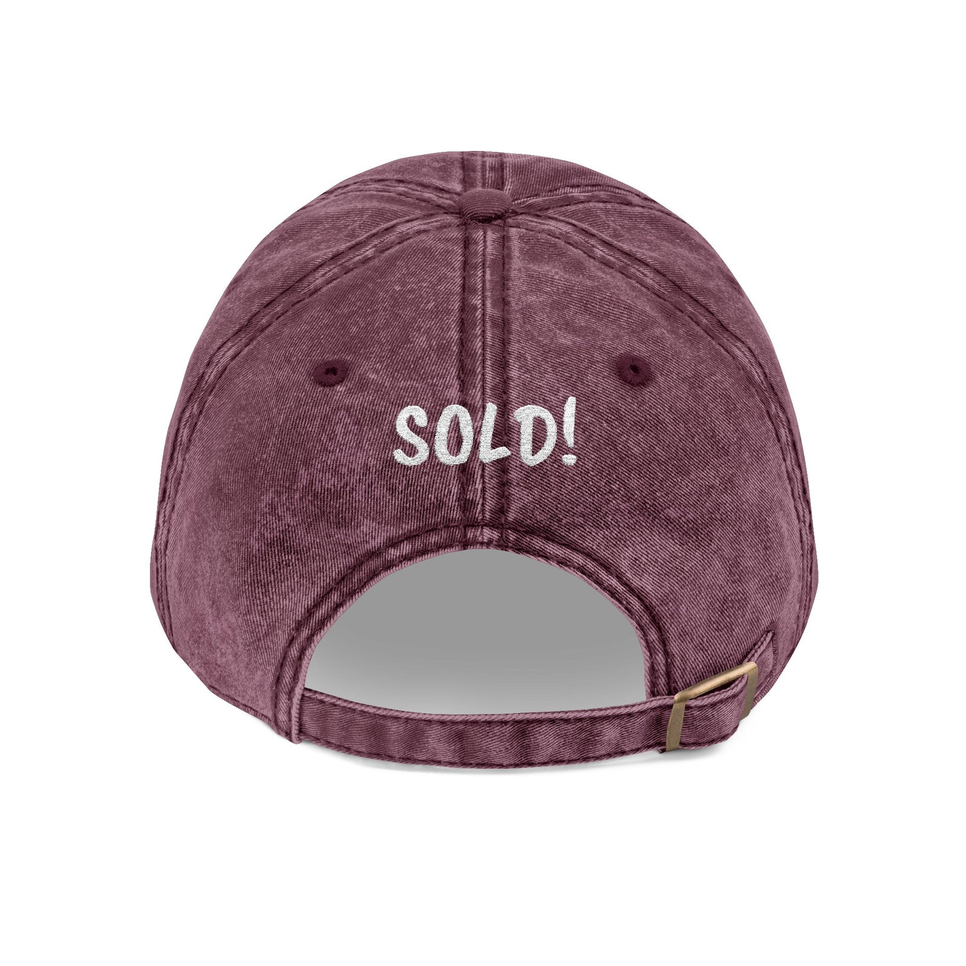 Curb Appeal Crew Realtor Hat – Embroidered Baseball Cap with “SOLD!” Back Detail