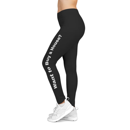 Women’s Realtor Leggings – “Want to Buy a House?”