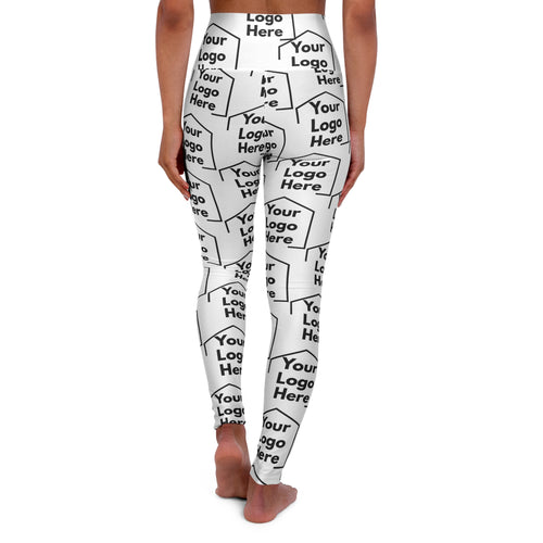Realtor Merch: Custom Logo Leggings-Bold All-Over Branding for Agents