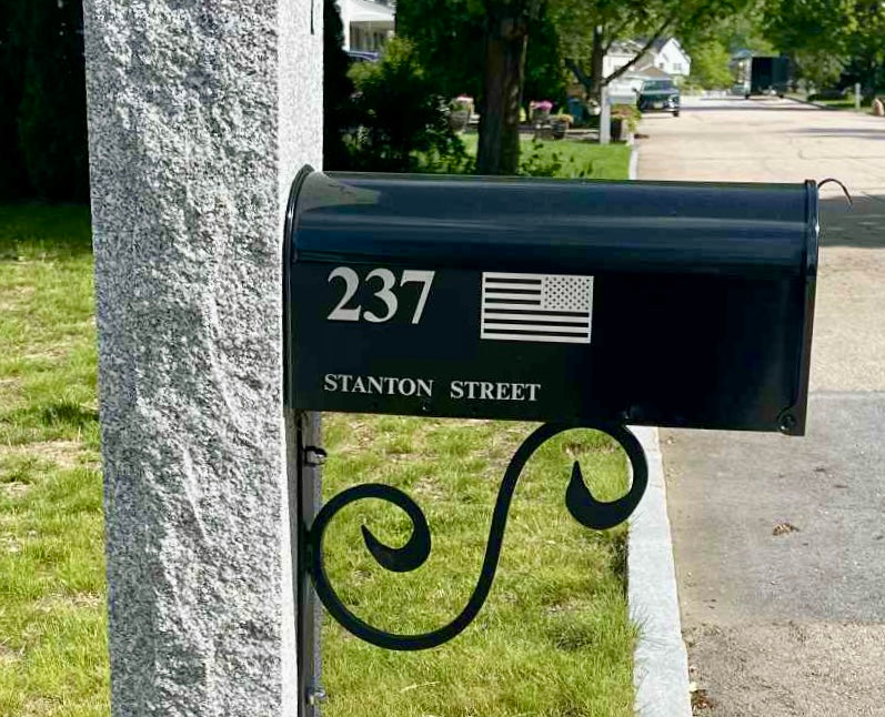 Personalized Mailbox - Your Client's New Address Laser Engraved