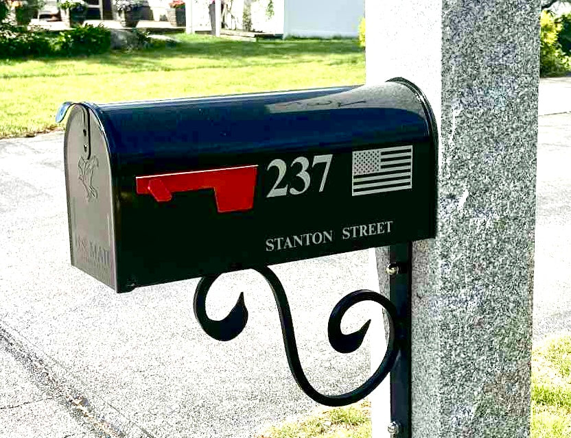 Personalized Mailbox - Your Client's New Address Laser Engraved